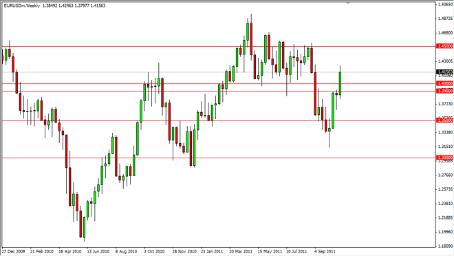 EUR/USD Technical Analysis for the Week of October 31, 2011