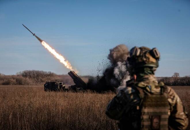 Militar ucraniano na região de Donetsk