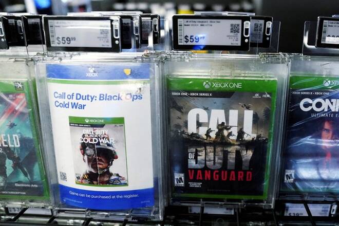 Jogos "Call of Duty", da Activision, em loja nos Estados Unidos