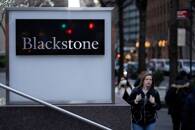 Logo da Blackstone em sua sede em Nova York