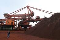 Unidade de mistura de minério de ferro em porto na