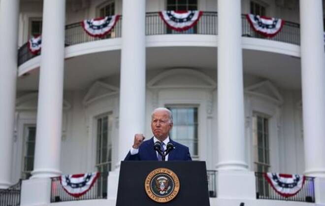 Presidente dos EUA, Joe Biden, discursa na Casa Branca durante