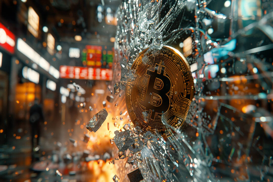 Bitcoin rompiendo cristal, FX Empire