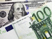 dollar and euro money background