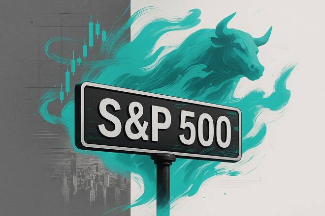 S&P 500 on panel and bull, FX Empire