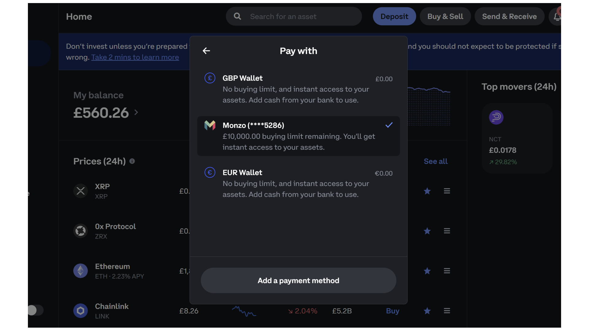 Opciones de pago en fiat para comprar criptomonedas