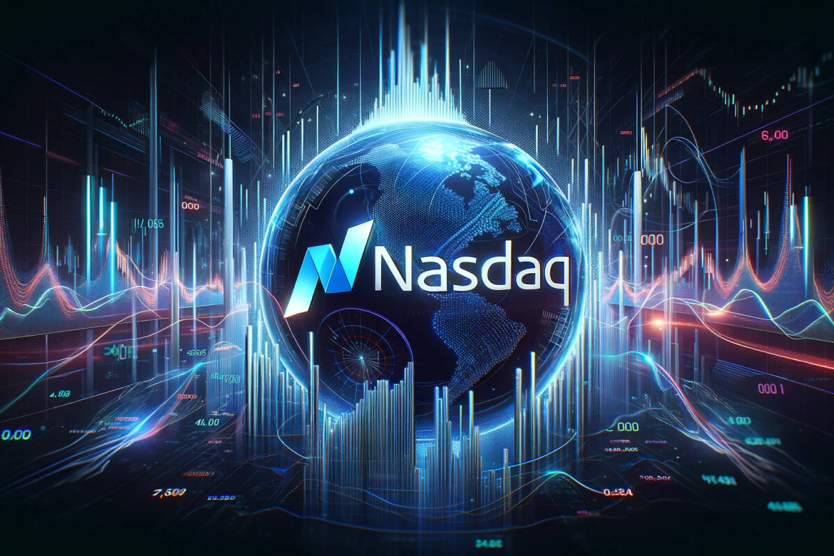 Esfera con el Nasdaq, FX Empire