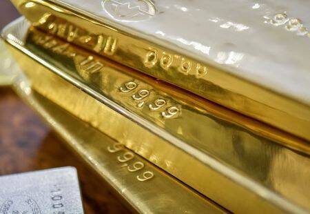 Imagen de archivo de lingotes de oro en la bóveda de seguridad del Banco Nacional de Kazajistán, en Almaty.