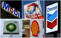 Foto de archivo combinada de los logos de las empresas petroleras BP, Chevron, Exxon Mobil, Royal Dutch Shell y Total