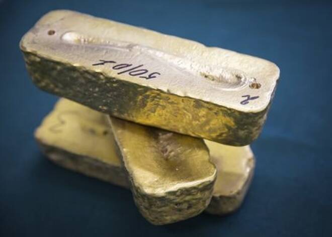 Imagen de archivo de lingotes de oro en la factoría de extracción minera Altyntau en Kokshetau, Kazajistán. 13 junio 2013. REUTERS/Andrey Lunin
