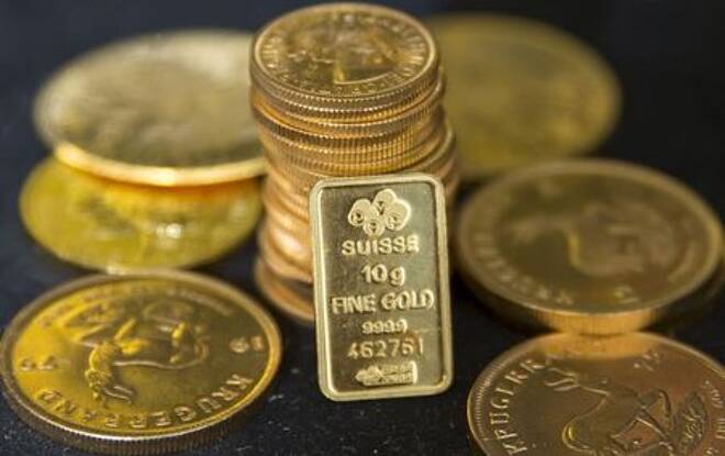 Credit Suisse estima un precio promedio de $1.850 para el oro en 2022