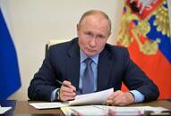 Foto del miércoles del Presidente ruso Vladimir Putin en una reunión con funcionarios de su gobierno en Moscú