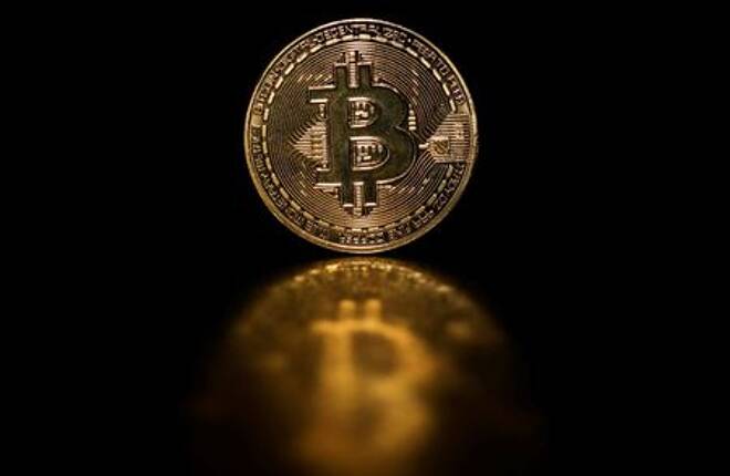 Foto ilustrativa de una representacion del Bitcoin