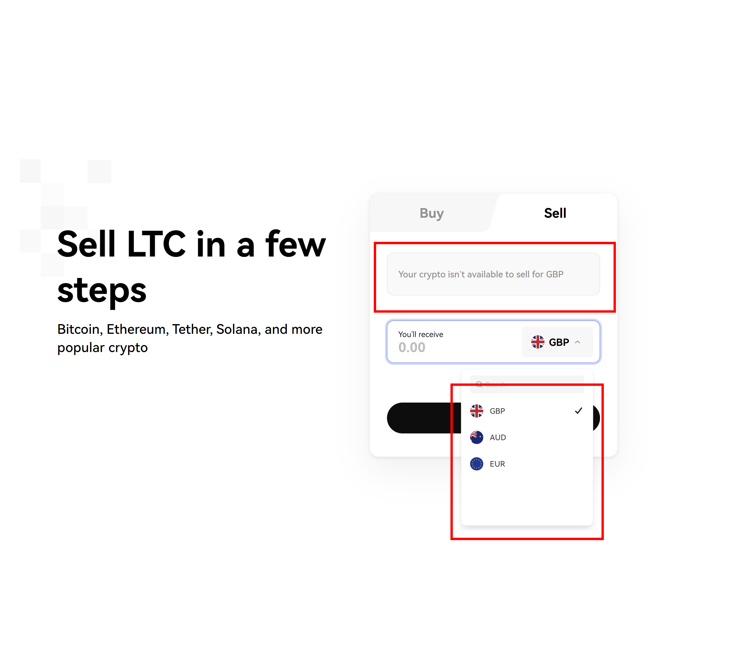 Interfaz de compra y venta de OKX