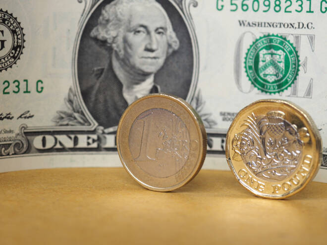 euro libra y dolar