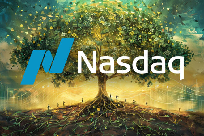 Árbol con el NASDAQ, FX Empire