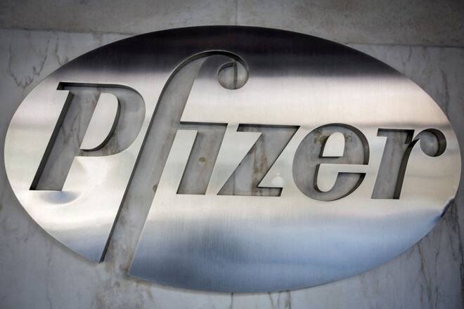 Foto de archivo ilustrativa del logo de Pfizer