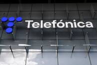 El logotipo de Telefónica en Madrid