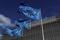 Banderas de la Unión Europea frente a la sede de la Comisión Europea en Bruselas