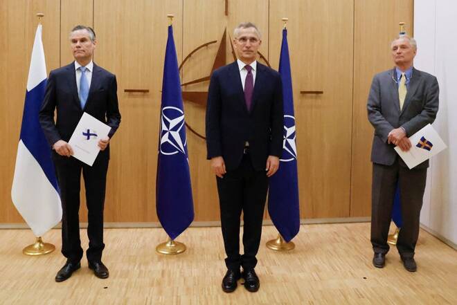 Solicitud de adhesión en la OTAN de Suecia y Finlandia en Bruselas