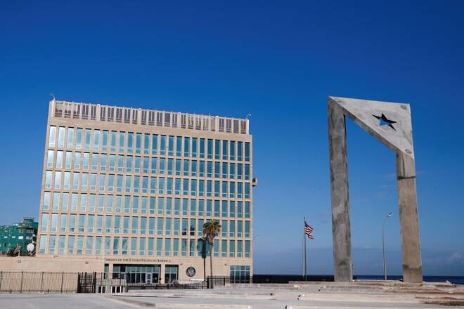 Imagen de archivo de la embajada de Estados Unidos en La Habana