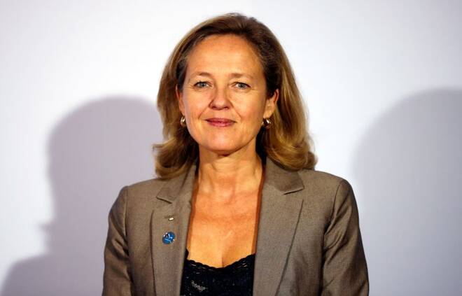 La ministra española de Economía, Nadia Calviño, en Berlín