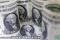 FOTO DE ARCHIVO: Billetes de dólar estadounidense aparecen en esta ilustración