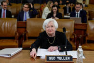 Imagen de archivo de la secretaria del Tesoro de EEUU, Janet Yellen, durante una audiencia ante un comité de la Cámara de Representantes en Washington, EEUU
