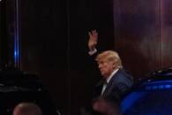El expresidente de Estados Unidos Donald Trump llega a la Torre Trump en Nueva York, Estados Unidos