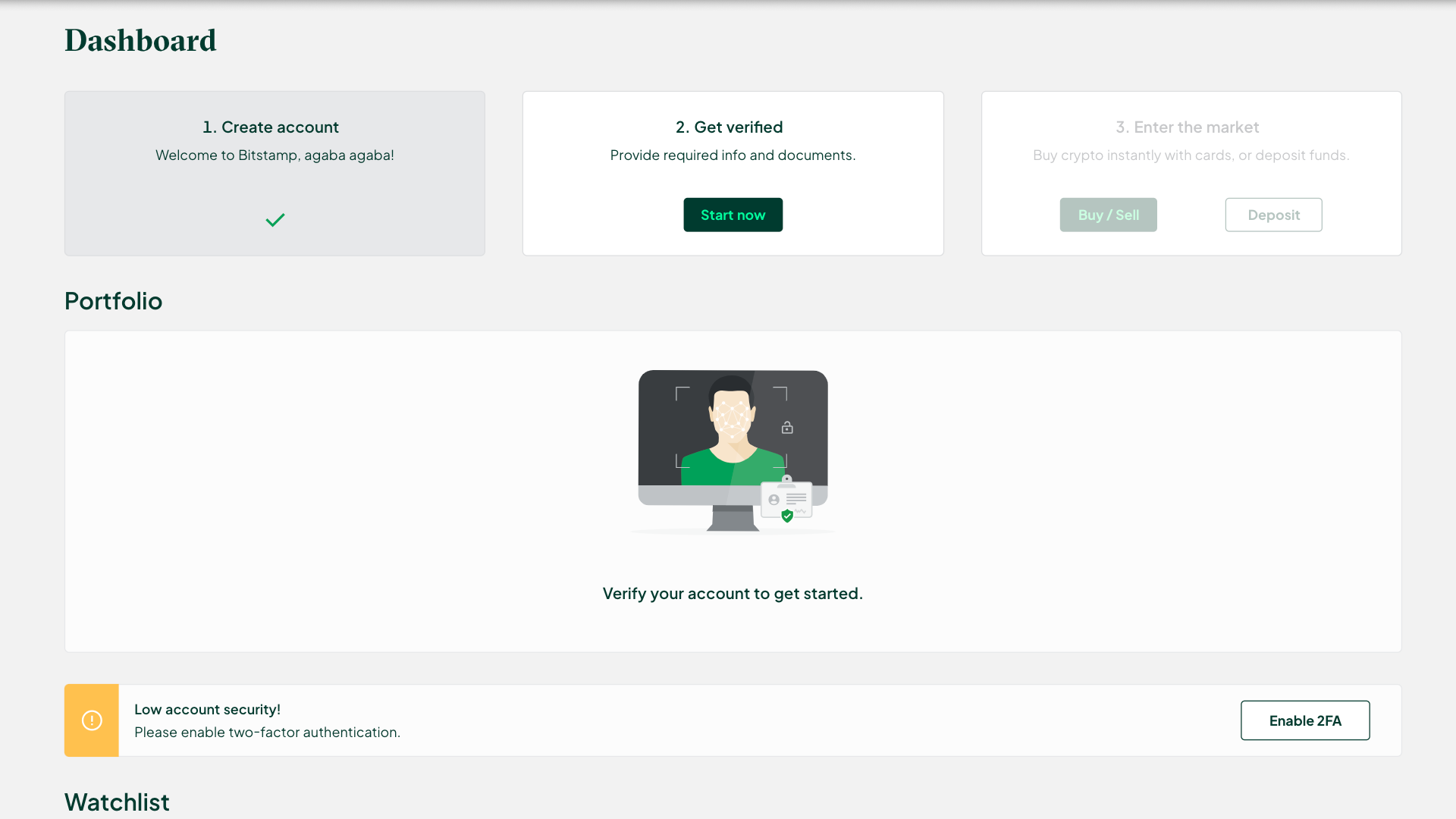  La KYC di Bitstamp