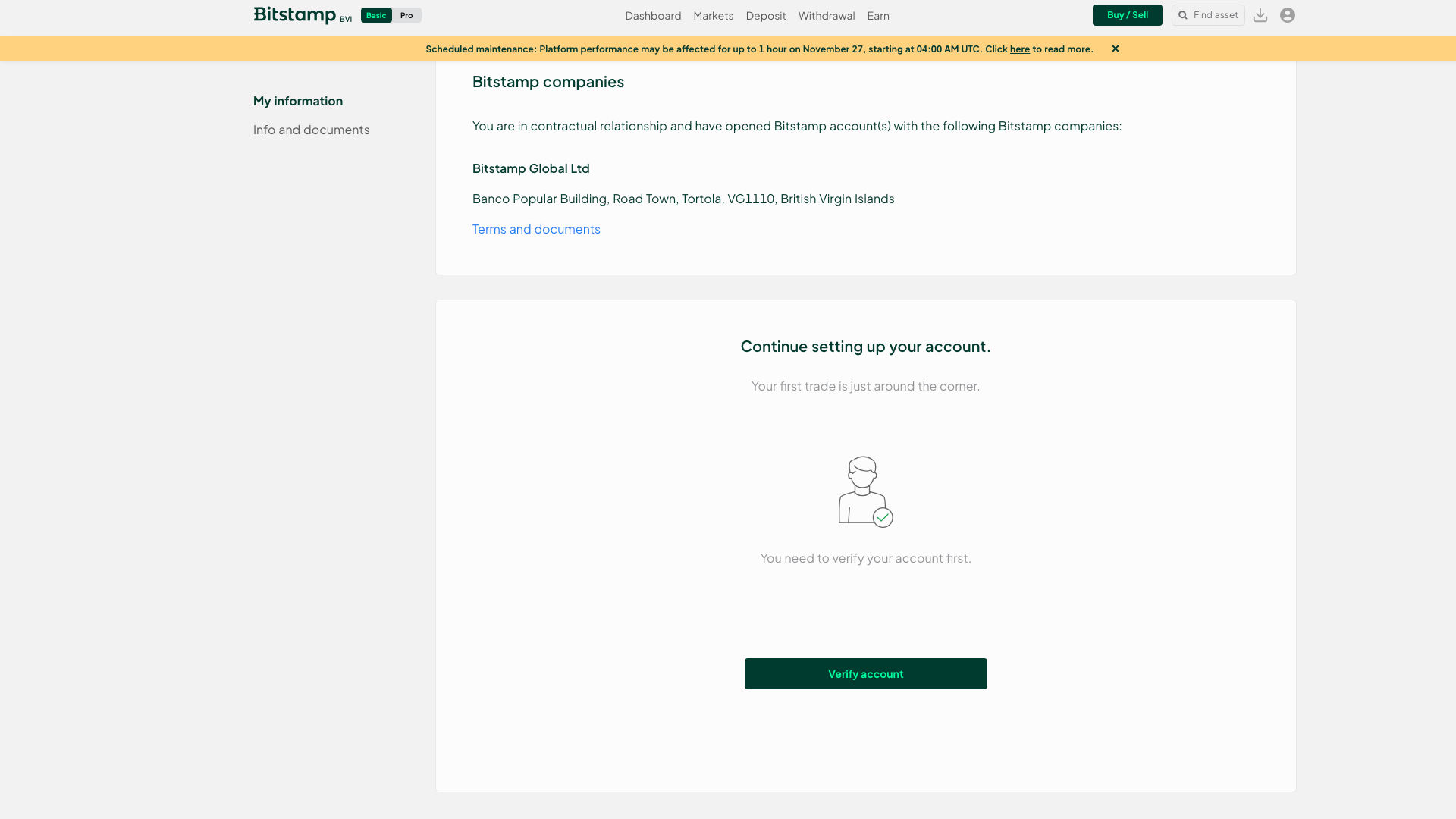 Procedura e requisiti KYC su Bitstamp
