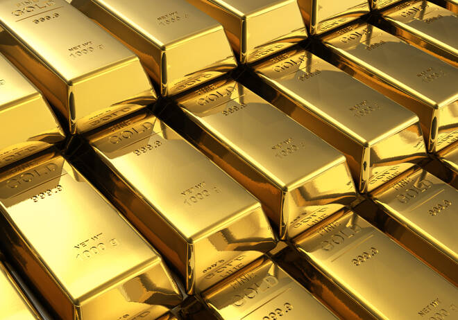Stacks of gold bars oro prezzo oro
