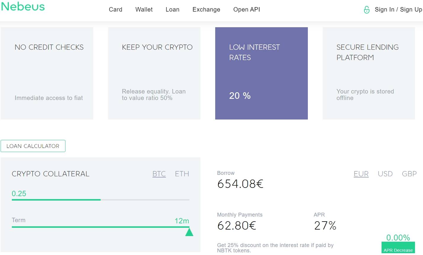Prestito Bitcoin