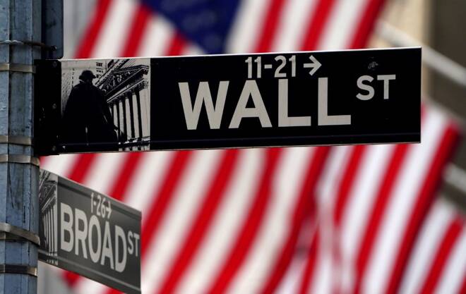 Indicazione stradale di Wall Street a New York