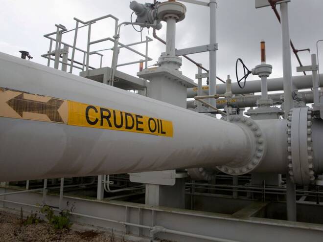 Un oleodotto del Strategic Petroleum Reserve a Freeport, in Texas