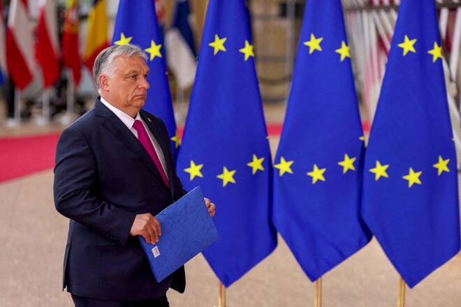 Il primo ministro ungarese Viktor Orban in occasione di un summit dei leader Ue a Bruxelles