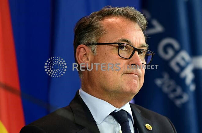 Il Presidente della Bundesbank Joachim Nagel si rivolge a una conferenza stampa