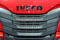 Il logo Iveco su un camion a Torino