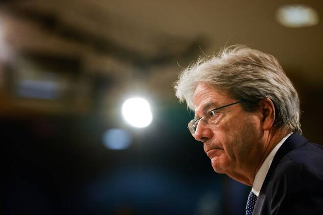 Paolo Gentiloni, commissario per gli Affari economici e monetari, a Bruxelles