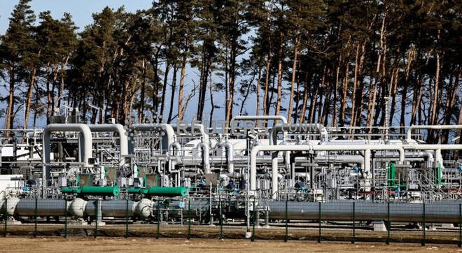 Impianto del gasdotto 'Nord Stream 1' a Lublim in Germania