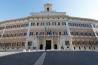 Una vista generale di Palazzo Montecitorio a Roma