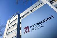 Il logo della società di media tedesca ProSiebenSat.1 a Unterfoehring