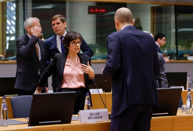 La ministra belga dell'Energia Tinne Van der Straeten a Bruxelles