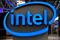 Il logo Intel ad Hannover