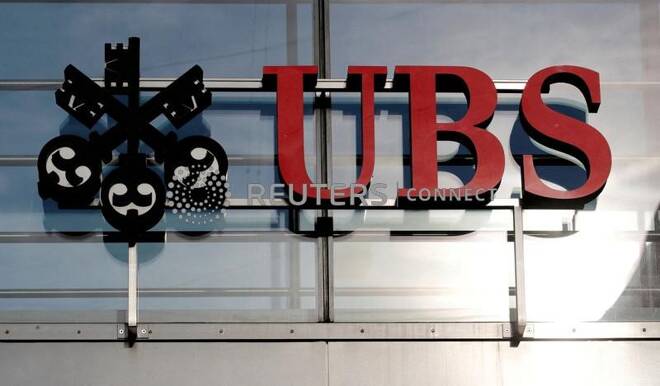 Logo of Swiss bank UBS is seen in Zurich