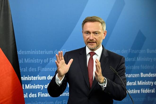Il ministro delle Finanze tedesco Christian Lindner a Berlino