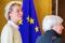 La presidente della Commissione europea Ursula von der Leyen e la segretaria al Tesoro Janet Yellen a Bruxelles