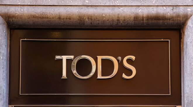 Il logo Tod's a Roma