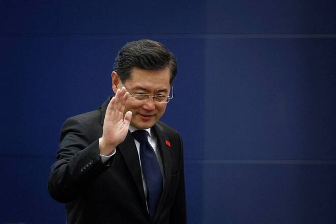 Il ministro degli Esteri cinese Qin Gang a Pechino