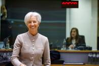 Il presidente della Banca centrale europea Christine Lagarde partecipa a un incontro a Bruxelles